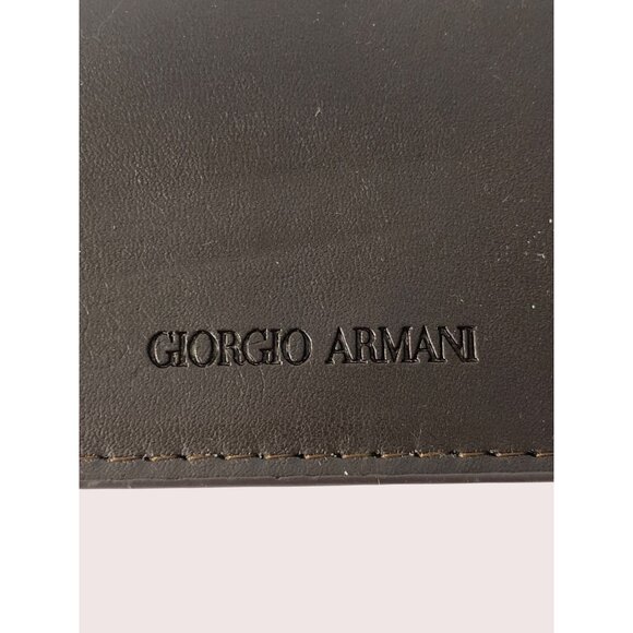 Giorgio Armani Accessories - Giorgio Armani Eyeglass Soft Case Dark Brown Leather Frames of Life
